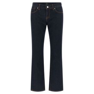 7 For All Mankind Blue Cotton Bootcut Women's Jeans